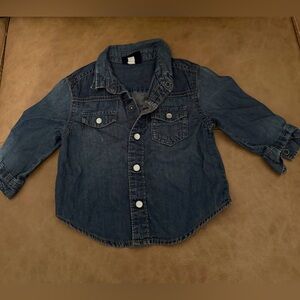 Kids Denim Jacket in Classic Blue